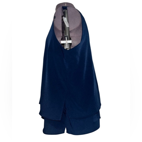 Banana Republic Blue Tiered V-Neck Sleeveless Blouse Size M - Picture 4 of 13